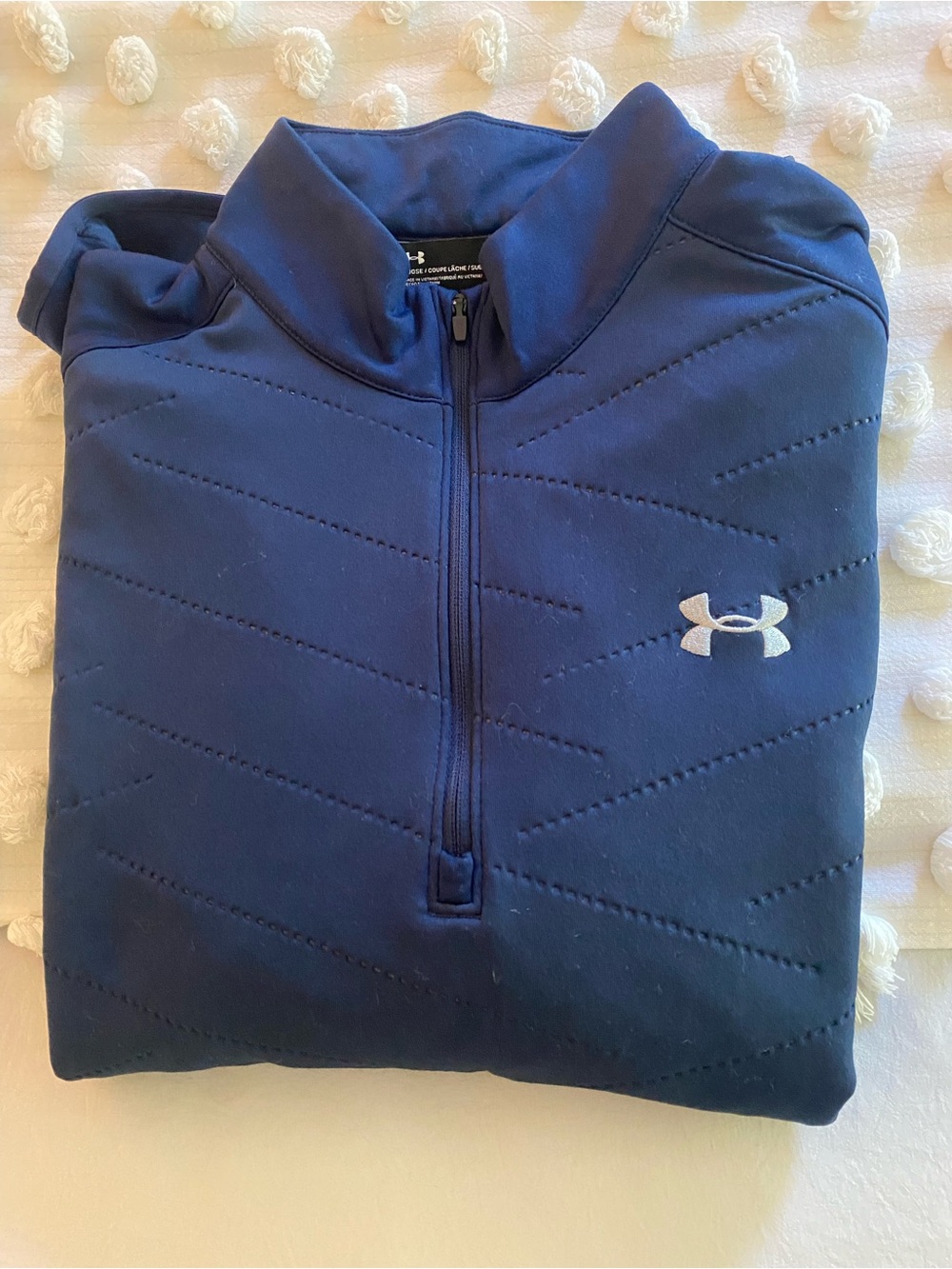 Under Armour Navy Half-Zip Quilted Pullover